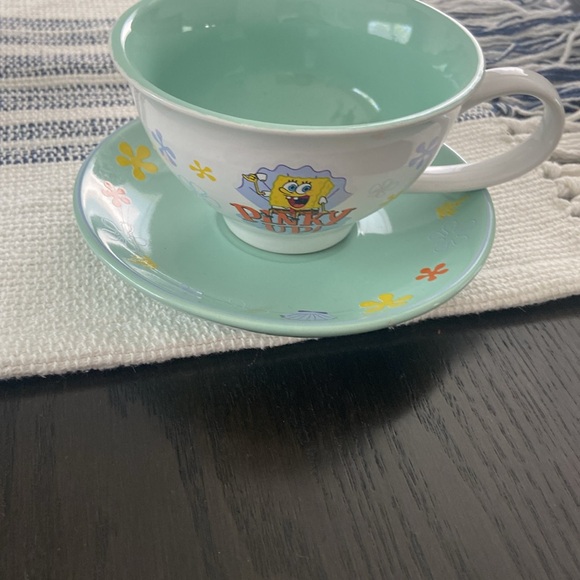 Nickelodeon SpongeBob SquarePants Tea Cup & Saucer Set 12 oz - Picture 6 of 12